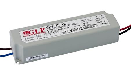 Zasilacz do Led GPV 12V/6A, CV, non-PFC, IP67 plastic case-9420