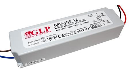 Zasilacz do Led GPV 12V/8.3A, CV, non-PFC, IP67 plastic case-9422
