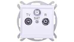 SONATA Gniazdo RTV-SAT końcowe biały mat GPA-RS/m/75-199