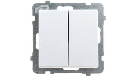 SONATA Łącznik podwójny schodowy biały mat ŁP-10R/m/75-39928