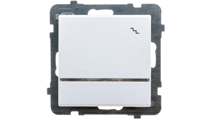 SONATA Łącznik schodowy z podświetleniem niebieskim biały mat ŁP-3RS/m/75-40617