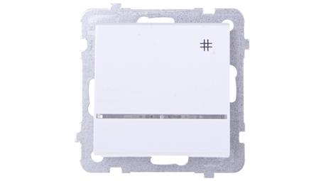 SONATA Łącznik krzyżowy z podświetleniem niebieskim biały mat ŁP-4RS/m/75-41299