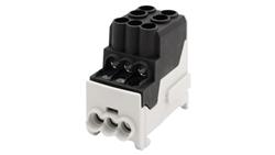 Blok rozdzielczy DBR 100A (2x25 / 6x10) Al/Cu - czarny-64697