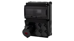 Rozdzielnica LAGO 10M SCENIC - gniazda proste 32A 5p, 4x230V /10 modułów/-67017