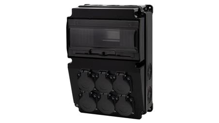 Rozdzielnica LAGO 10M SCENIC - gniazda 6x230V /10 modułów/-67020