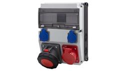 Rozdzielnica CAJA 12M BICOLOR - gniazda 32A 5p, 63A 5p, 2x230V /12 modułów/-67055