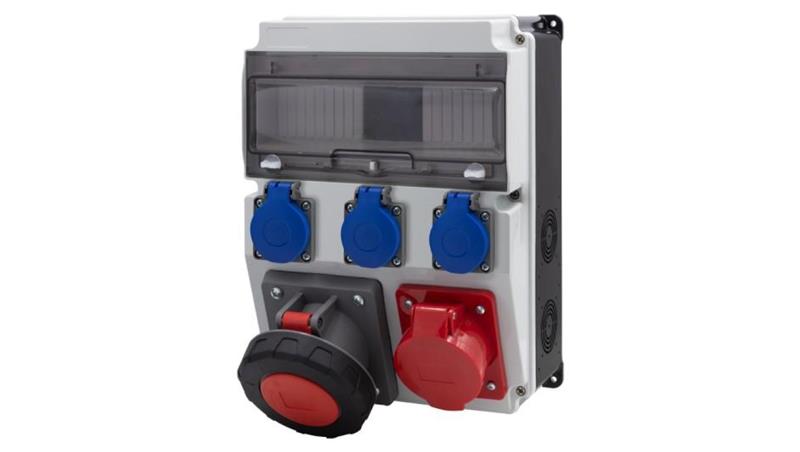 Rozdzielnica CAJA 12M BICOLOR - gniazda 32A 5p, 63A 5p, 3x230V /12 modułów/-67051 Rozdzielnica CAJA 12M BICOLOR - gniazda 32A 5p, 63A 5p, 3x230V /12 modułów/-67051