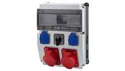 Rozdzielnica CAJA 12M BICOLOR - gniazda 2x16A 5p, 2x230V, 0/1(32A) /12 modułów/-67063