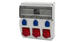 Rozdzielnica CAJA 15M - gniazda 3x16A 5p, 3x230V /15 modułów/-67072