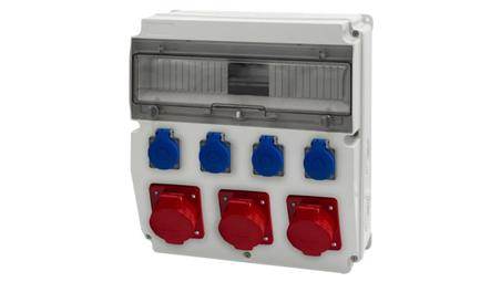 Rozdzielnica CAJA 15M - gniazda 3x16A 5p, 4x230V /15 modułów/-67069