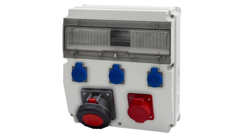 Rozdzielnica CAJA 15M - gniazda 16A 5p, 63A 5p, 3x230V /15 modułów/-67074 Rozdzielnica CAJA 15M - gniazda 16A 5p, 63A 5p, 3x230V /15 modułów/-67074