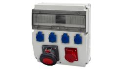 Rozdzielnica CAJA 15M - gniazda 32A 5p, 63A 5p, 4x230V /15 modułów/-67078