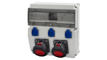 Rozdzielnica CAJA 15M - gniazda 2x63A 5p, 3x230V /15 modułów/-67082
