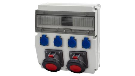 Rozdzielnica CAJA 15M - gniazda 2x63A 5p, 4x230V /15 modułów/-66100