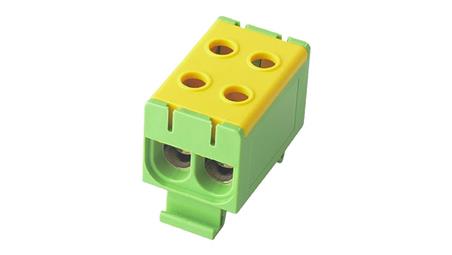 Listwa zaciskowa LZD w korpusie żółto-zielona Cu:2.5-50mm2, Al:6-50mm2 E.4150/Ż-Z-80150