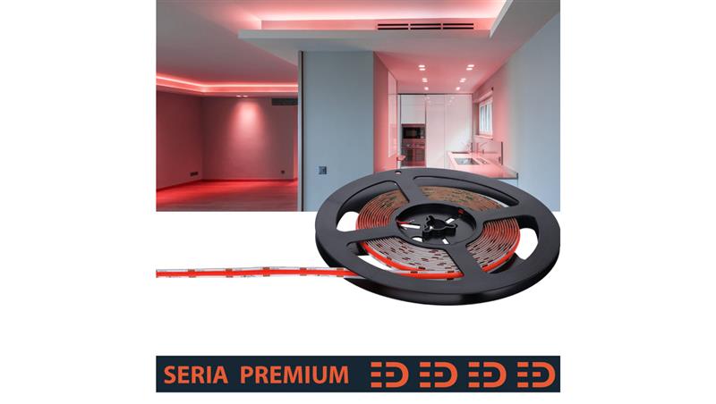 Taśma Premium 12V COB 480led czerwona (5)-59354 Taśma Premium 12V COB 480led czerwona (5)-59354
