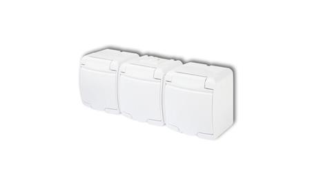 JUNIOR GNIAZDO POTRÓJNE N/T KLAPKA BIAŁA-36239