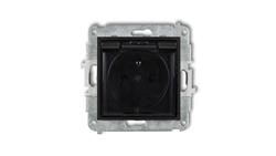 MINI CZARNY MAT. GNIAZDO HERMETYCZNE Z U ZIEMIENIEM-36217