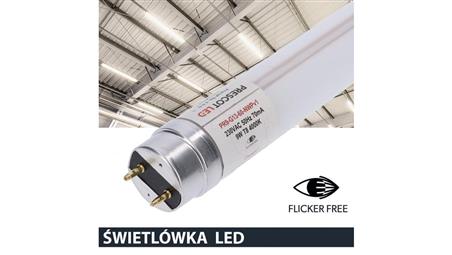 Świetlówka led T8 G13 60cm 9W 4000K 900lm PC Prescot Flicker free-46755