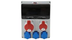 Rozdzielnica budowlana BERYL 32A/5P + 16A/5P + 3Gs 230V 04.120-65940