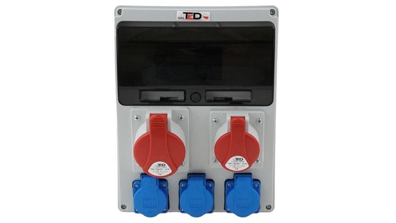 Rozdzielnica budowlana BERYL 32A/5P + 16A/5P + 3Gs 230V 04.120-65940 Rozdzielnica budowlana BERYL 32A/5P + 16A/5P + 3Gs 230V 04.120-65940