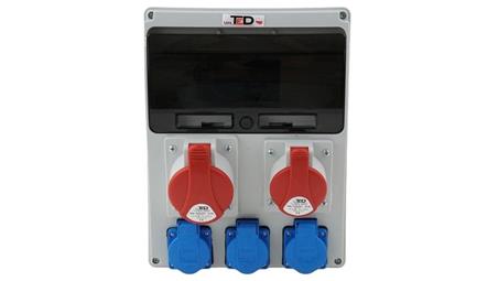 Rozdzielnica budowlana BERYL 32A/5P + 16A/5P + 3Gs 230V 04.120-65940