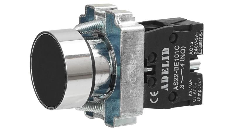 PRZYCISK STEROWNICZY CZARNY METAL BA21 FI22 NO AS22-BA21-3470 PRZYCISK STEROWNICZY CZARNY METAL BA21 FI22 NO AS22-BA21-3470