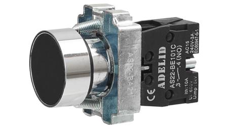 PRZYCISK STEROWNICZY CZARNY METAL BA21 FI22 NO AS22-BA21-3470