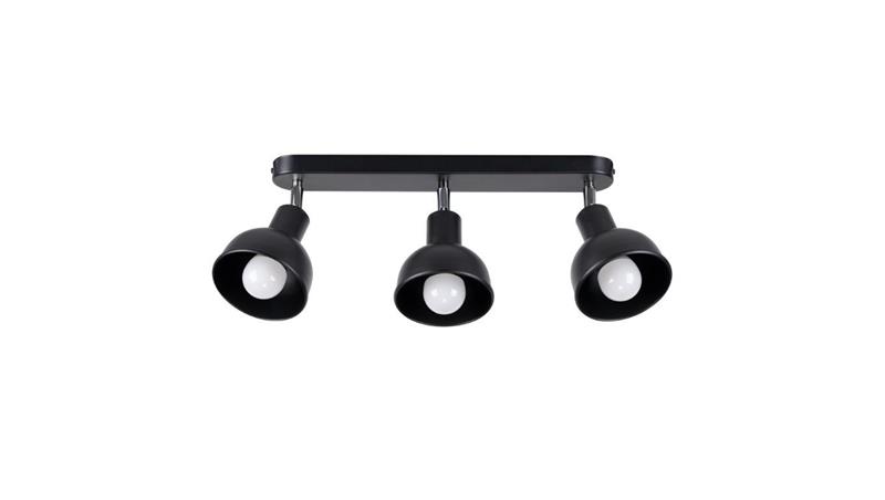 Plafon ELBA 3 czarny-58319