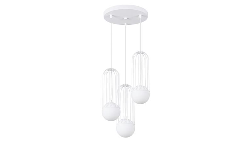 Lampa wisząca BRINA 3P biała-56859