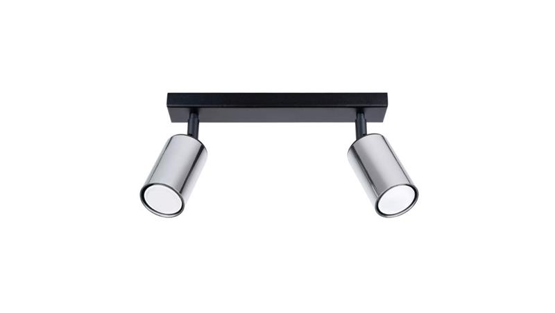 Plafon WINX 2 czarny/chrom-58329