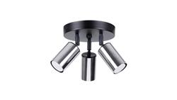 Plafon WINX 3P czarny/chrom-58332