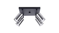 Plafon WINX 4 czarny/chrom-58326