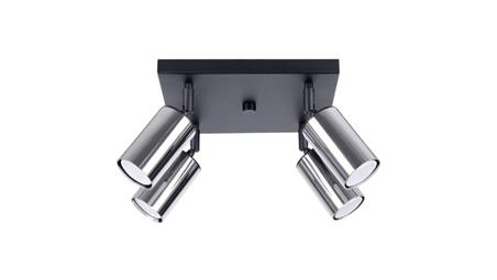 Plafon WINX 4 czarny/chrom-58326