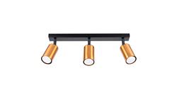 Plafon WINX 3 czarny/miedź-58337