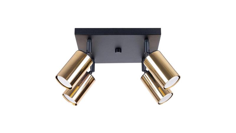 Plafon WINX 4 czarny/złoty-58343