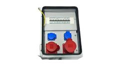 IP54 CEE 32A 16A 2X230V Metalowa rozdzielnica ścienna z bezpiecznikami HAGER 94H-3-70075