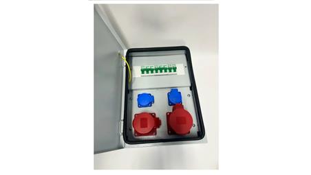 IP54 CEE 32A 16A 2x230V Rozdzielnica ścienna metalowa 94V-3-70067