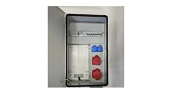 IP54 Metalowa rozdzielnica ścienna CEE 32A 16A 2x230V z bezpiecznikami HAGER FI/ RB4-70088