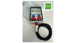 IP54 Rozdzielnica elektryczna CEE 32A 16A 2x230V z licznikiem elektrycznym z kablem 5m 94H-6-70083