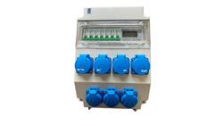 Rozdzielnica elektryczna 7x 230V z bezpiecznikami / Licznik mocy LCD 6x 230V 3 fazy 95V-2-70078