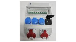 Rozdzielnica elektryczna CEE 32A 16A 230V USB z bezpiecznikami FI / 97V-6-70080