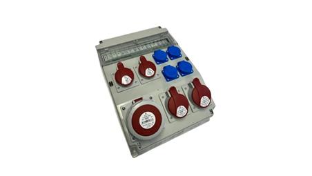 Rozdzielnica elektryczna CEE 63A 2x32A 2x16A 4x230V FI-70097
