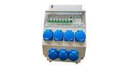 Rozdzielnica elektryczna 7x 230V z bezpiecznikami FI / 7x 230V 3 fazy 95V-1-70090