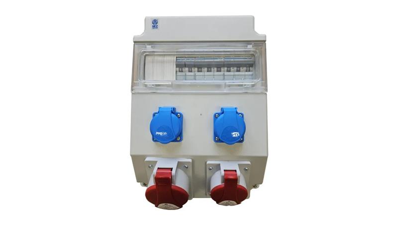 Rozdzielnica elektryczna CEE 32A 16A 2x 230V z bezpiecznikami HAGER 96H-1-70106
