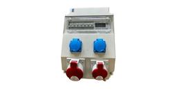 Rozdzielnica elektryczna CEE 32A 16A 2x 230V z bezpiecznikami HAGER / licznik prądu 96H-2-70114