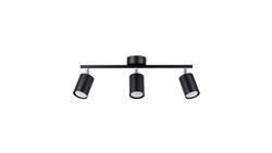 Lampa sufitowa LEMMI 3 czarny GU10 3x40 IP20 SL.1128 SOLLUX-54276