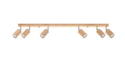 Lampa sufitowa BERG 6 naturalne drewno GU10 6x40W IP20 SL.1043 SOLLUX-54326
