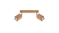 Lampa sufitowa KEKE 2 dąb GU10 2x40W IP20 SL.1036 SOLLUX-54311