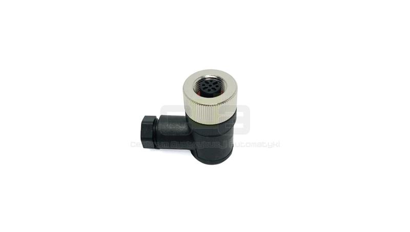 Wtyczka gniazdo kątowa do czujnika M12 5pin żeńska-21174